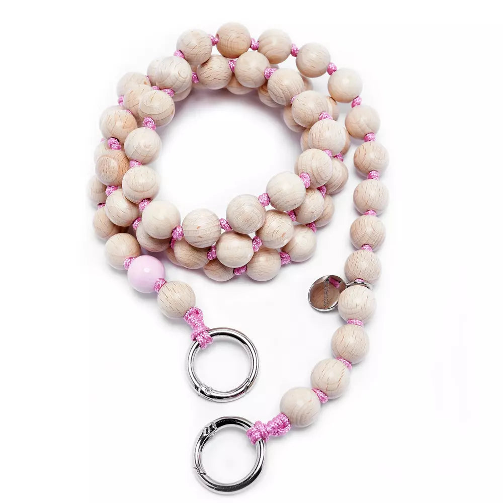 WOODY PINK cell phone chain – UPBEADS